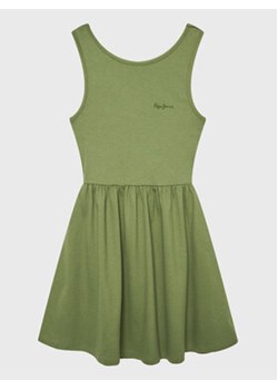 Pepe Jeans Sukienka codzienna Godivay PG951588 Zielony Regular Fit ze sklepu MODIVO w kategorii Sukienki dziewczęce - zdjęcie 168505175