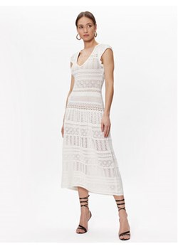 TWINSET Sukienka letnia 231TT3090 Biały Regular Fit ze sklepu MODIVO w kategorii Sukienki - zdjęcie 168505635