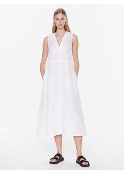 Max Mara Leisure Sukienka codzienna Sofocle 23322103 Biały Relaxed Fit ze sklepu MODIVO w kategorii Sukienki - zdjęcie 168505678