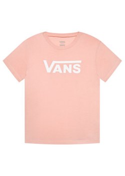 Vans T-Shirt Flying V Crew VN0A53P2 Różowy Regular Fit ze sklepu MODIVO w kategorii Bluzki dziewczęce - zdjęcie 168505776