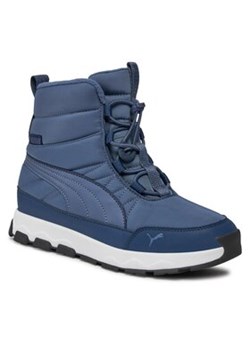 Puma Śniegowce Evolve Boot Jr 392644 02 Niebieski ze sklepu MODIVO w kategorii Buty zimowe dziecięce - zdjęcie 168506985