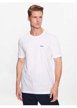 Boss T-Shirt Tee Curved 50469062 Biały Regular Fit ze sklepu MODIVO w kategorii T-shirty męskie - zdjęcie 168508305