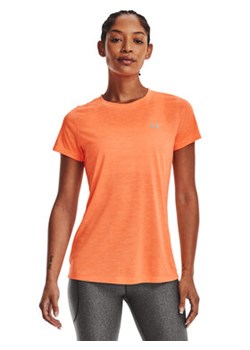 Under Armour T-Shirt Tech SSC - Twist 1277206 Pomarańczowy Regular Fit ze sklepu MODIVO w kategorii Bluzki damskie - zdjęcie 168508357