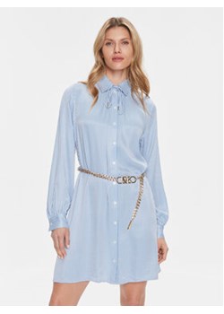 MICHAEL Michael Kors Sukienka koszulowa MR480LCBA4 Niebieski Regular Fit ze sklepu MODIVO w kategorii Sukienki - zdjęcie 168508948
