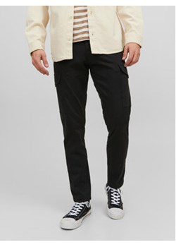 Jack&Jones Spodnie materiałowe Ollie 12224001 Czarny Regular Fit ze sklepu MODIVO w kategorii Spodnie męskie - zdjęcie 168508965