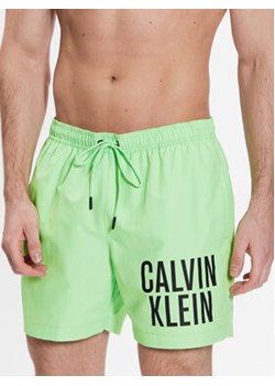 Calvin Klein Swimwear Szorty kąpielowe KM0KM00794 Zielony Regular Fit ze sklepu MODIVO w kategorii Kąpielówki - zdjęcie 168508986