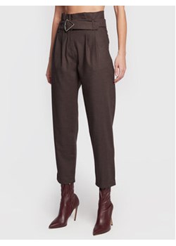 Morgan Spodnie materiałowe 222-PROBI.F Brązowy Relaxed Fit ze sklepu MODIVO w kategorii Spodnie damskie - zdjęcie 168509415