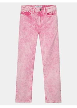 Calvin Klein Jeans Jeansy IG0IG02270 Różowy Straight Fit ze sklepu MODIVO w kategorii Spodnie dziewczęce - zdjęcie 168509418