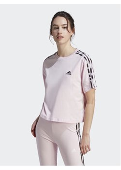 adidas T-Shirt IL5870 Różowy Loose Fit ze sklepu MODIVO w kategorii Bluzki damskie - zdjęcie 168509648