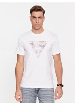 Guess T-Shirt M4RI29 J1314 Biały Slim Fit ze sklepu MODIVO w kategorii T-shirty męskie - zdjęcie 168509677