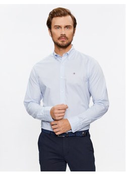 Gant Koszula Slim Poplin 3000102 Niebieski Regular Fit ze sklepu MODIVO w kategorii Koszule męskie - zdjęcie 168509679