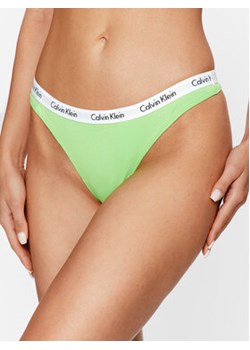 Calvin Klein Underwear Stringi 0000D1617E Zielony ze sklepu MODIVO w kategorii Majtki damskie - zdjęcie 168509719