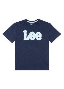 Lee T-Shirt Large Puff Print LEE0138 Granatowy Regular Fit ze sklepu MODIVO w kategorii T-shirty chłopięce - zdjęcie 168509777
