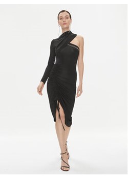 Just Cavalli Sukienka koktajlowa 75PAO9A7 Czarny Slim Fit ze sklepu MODIVO w kategorii Sukienki - zdjęcie 168510826