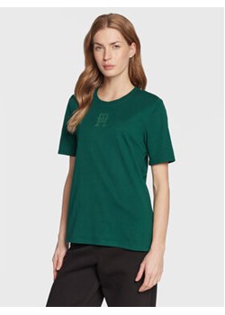 Tommy Hilfiger T-Shirt S10S101576 Zielony Regular Fit ze sklepu MODIVO w kategorii Bluzki damskie - zdjęcie 168510835