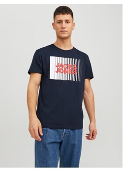 Jack&Jones T-Shirt Corp 12233999 Granatowy Standard Fit ze sklepu MODIVO w kategorii T-shirty męskie - zdjęcie 168511158