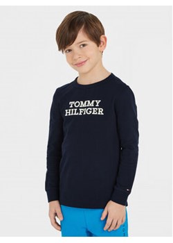 Tommy Hilfiger Bluzka KB0KB08554 S Granatowy Regular Fit ze sklepu MODIVO w kategorii T-shirty chłopięce - zdjęcie 168511258