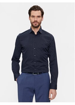 Calvin Klein Koszula K10K112091 Granatowy Slim Fit ze sklepu MODIVO w kategorii Koszule męskie - zdjęcie 168511829