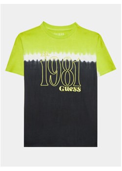 Guess T-Shirt L3YI18 K8HM3 Zielony Regular Fit ze sklepu MODIVO w kategorii Bluzki damskie - zdjęcie 168512677