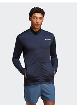 adidas Bluza Terrex Multi Full-Zip Fleece Jacket HN5473 Niebieski Slim Fit ze sklepu MODIVO w kategorii Bluzy męskie - zdjęcie 168512866