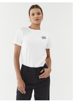 Silvian Heach T-Shirt GPA23069TS Biały Regular Fit ze sklepu MODIVO w kategorii Bluzki damskie - zdjęcie 168512907