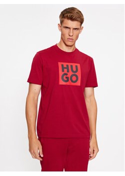 Hugo T-Shirt Daltor 50473891 Czerwony Regular Fit ze sklepu MODIVO w kategorii T-shirty męskie - zdjęcie 168512949