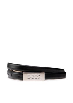Boss Pasek Damski Amber Belt 1.5cm 50465885 Czarny ze sklepu MODIVO w kategorii Paski damskie - zdjęcie 168513797