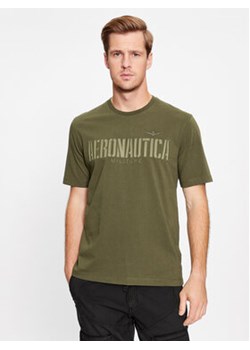 Aeronautica Militare T-Shirt 232TS2130J584 Zielony Regular Fit ze sklepu MODIVO w kategorii T-shirty męskie - zdjęcie 168513819
