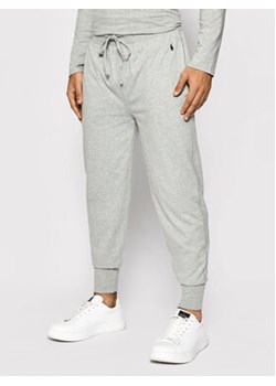 Polo Ralph Lauren Spodnie dresowe 714844763001 Szary Regular Fit ze sklepu MODIVO w kategorii Spodnie męskie - zdjęcie 168514019