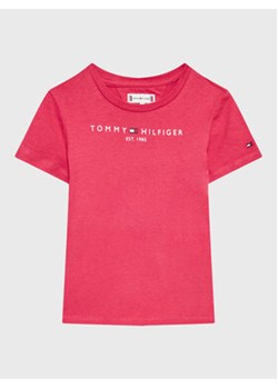 Tommy Hilfiger T-Shirt Essential KG0KG05242 M Różowy Regular Fit ze sklepu MODIVO w kategorii Bluzki dziewczęce - zdjęcie 168514977