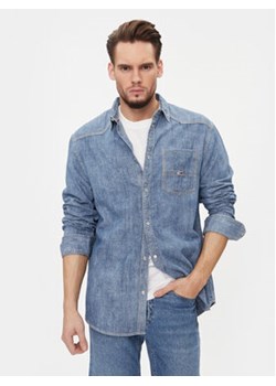 Tommy Jeans Koszula jeansowa Western DM0DM16609 Granatowy Relaxed Fit ze sklepu MODIVO w kategorii Koszule męskie - zdjęcie 168515285