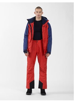 4F Spodnie narciarskie 4FAW23TFTRM402 Czerwony Regular Fit ze sklepu MODIVO w kategorii Spodnie męskie - zdjęcie 168515329