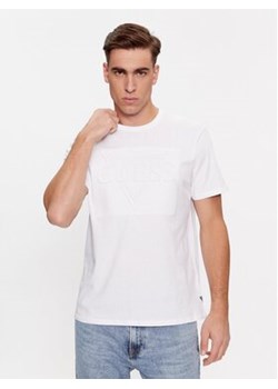 Guess T-Shirt M3YI92 K9RM1 Biały Slim Fit ze sklepu MODIVO w kategorii T-shirty męskie - zdjęcie 168515355