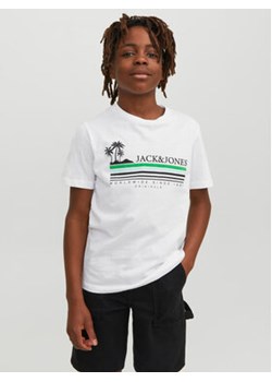 Jack&Jones Junior T-Shirt 12235491 Biały Standard Fit ze sklepu MODIVO w kategorii T-shirty chłopięce - zdjęcie 168515429