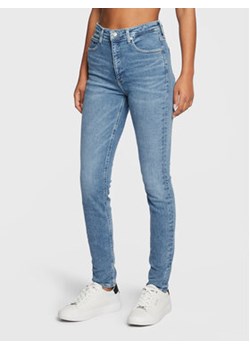 Calvin Klein Jeans Jeansy J20J220187 Niebieski Skinny Fit ze sklepu MODIVO w kategorii Jeansy damskie - zdjęcie 168515489