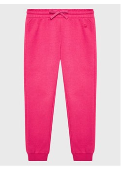 United Colors Of Benetton Spodnie dresowe 35TMCF022 Różowy Regular Fit ze sklepu MODIVO w kategorii Spodnie dziewczęce - zdjęcie 168515588