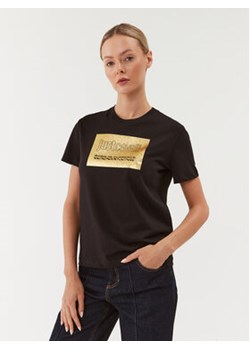 Just Cavalli T-Shirt 75PAHG06 Czarny Regular Fit ze sklepu MODIVO w kategorii Bluzki damskie - zdjęcie 168515739