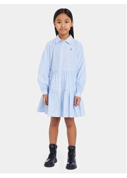 Tommy Hilfiger Sukienka koszulowa KG0KG07572 Niebieski Regular Fit ze sklepu MODIVO w kategorii Sukienki dziewczęce - zdjęcie 168515755