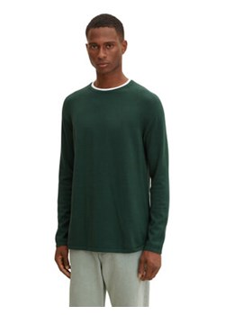 Tom Tailor Denim Sweter 1033335 Zielony Regular Fit ze sklepu MODIVO w kategorii Swetry męskie - zdjęcie 168515855