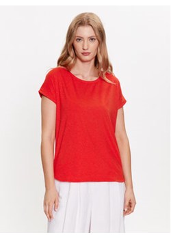 ICHI T-Shirt 20109945 Czerwony Regular Fit ze sklepu MODIVO w kategorii Bluzki damskie - zdjęcie 168516585