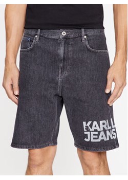Karl Lagerfeld Jeans Szorty jeansowe 235D1115 Szary Relaxed Fit ze sklepu MODIVO w kategorii Spodenki męskie - zdjęcie 168516835