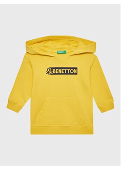 United Colors Of Benetton Bluza 3T32G200C Żółty Regular Fit ze sklepu MODIVO w kategorii Bluzy i swetry - zdjęcie 168516849