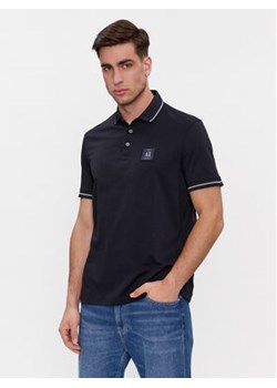 Armani Exchange Polo 8NZFPQ ZJH4Z 1510 Granatowy Regular Fit ze sklepu MODIVO w kategorii T-shirty męskie - zdjęcie 168517039