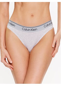 Calvin Klein Underwear Figi brazylijskie 000QF7189E Szary ze sklepu MODIVO w kategorii Majtki damskie - zdjęcie 168517208