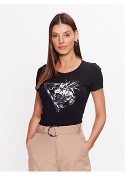 Guess T-Shirt W3YI30 J1314 Czarny Regular Fit ze sklepu MODIVO w kategorii Bluzki damskie - zdjęcie 168517417