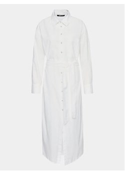 Gina Tricot Sukienka koszulowa 20643 Biały Regular Fit ze sklepu MODIVO w kategorii Sukienki - zdjęcie 168517508