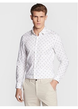 Calvin Klein Koszula Abstract Flower Print K10K110932 Biały Slim Fit ze sklepu MODIVO w kategorii Koszule męskie - zdjęcie 168517527