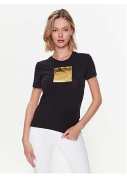 Just Cavalli T-Shirt 74PBHG06 Czarny Regular Fit ze sklepu MODIVO w kategorii Bluzki damskie - zdjęcie 168517737