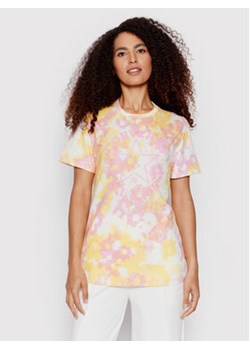 Converse T-Shirt Washed Floral Patch 10023208-A02 Żółty Loose Fit ze sklepu MODIVO w kategorii Bluzki damskie - zdjęcie 168517749