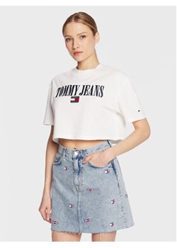 Tommy Jeans T-Shirt Archive 2 DW0DW14913 Biały Regular Fit ze sklepu MODIVO w kategorii Bluzki damskie - zdjęcie 168518196